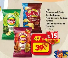 LAYS PATATES CİPSİ ÇEŞİTLERİ 125 G
